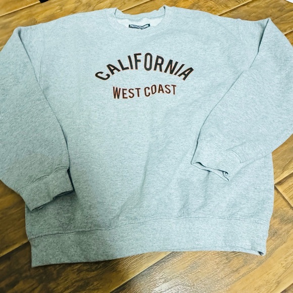 PrettyLittleThing Sweaters - Grey Marl CALIFORNIA West Coast Slogan Oversized Sweater M Pretty Little Thing